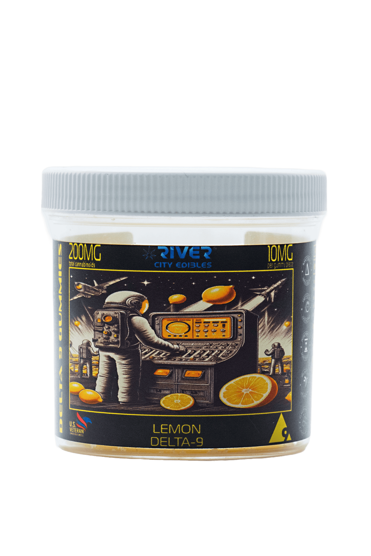D9 Gummies - 10mg 20ct Lemon - River City Edibles