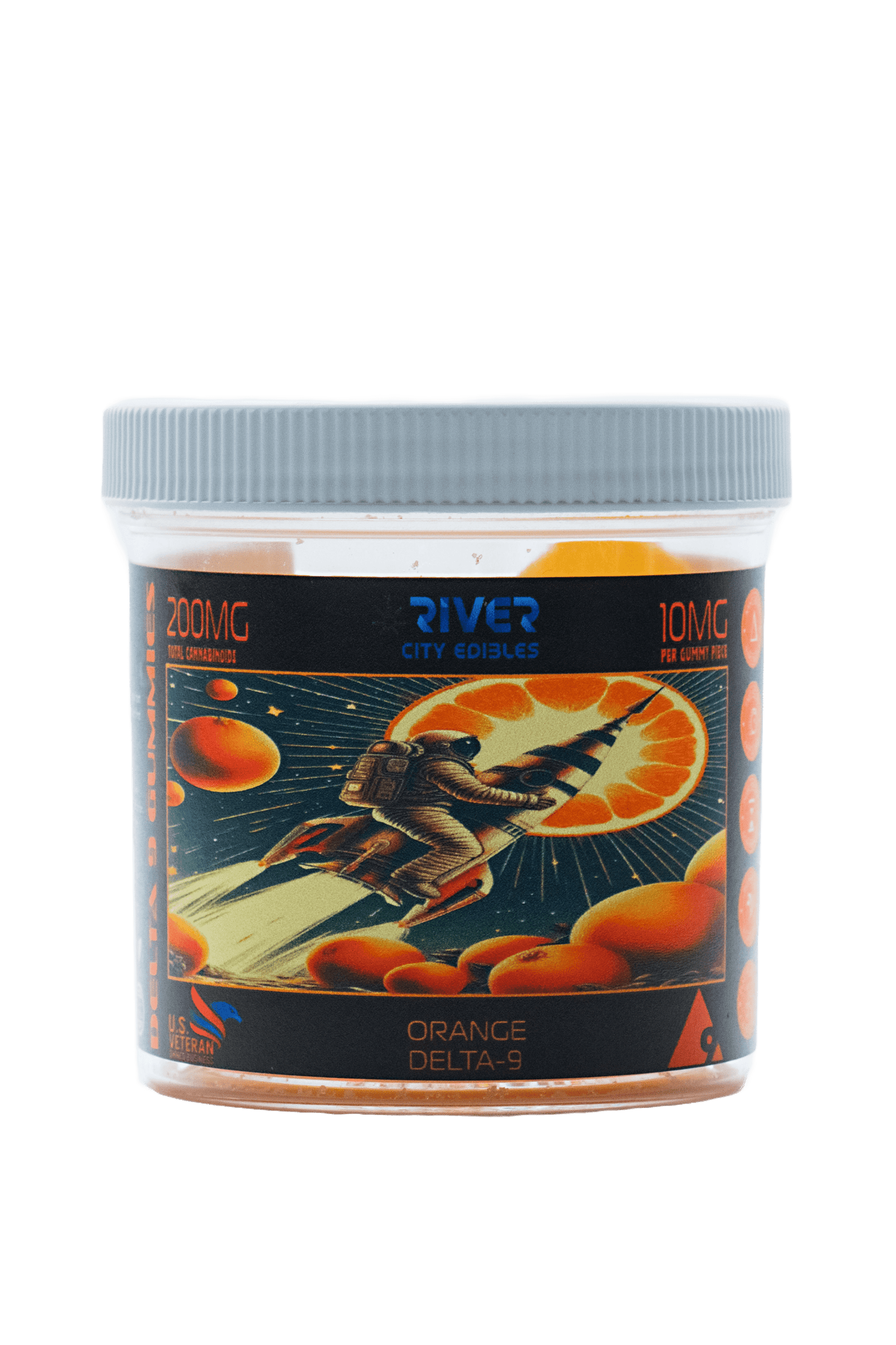 D9 Gummies - 10mg 20ct Orange - River City Edibles