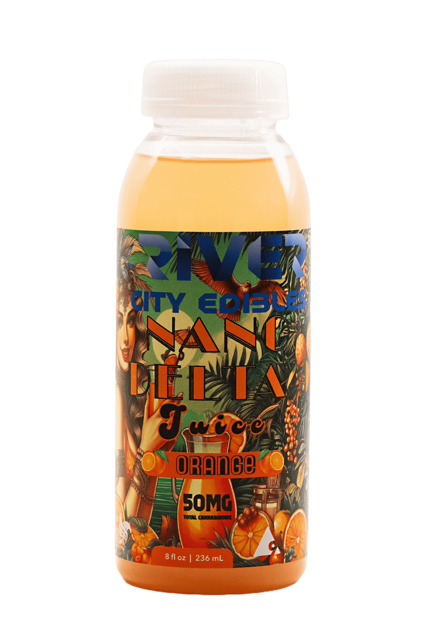 D9 Juice - 50mg - 8oz Orange - River City Edibles