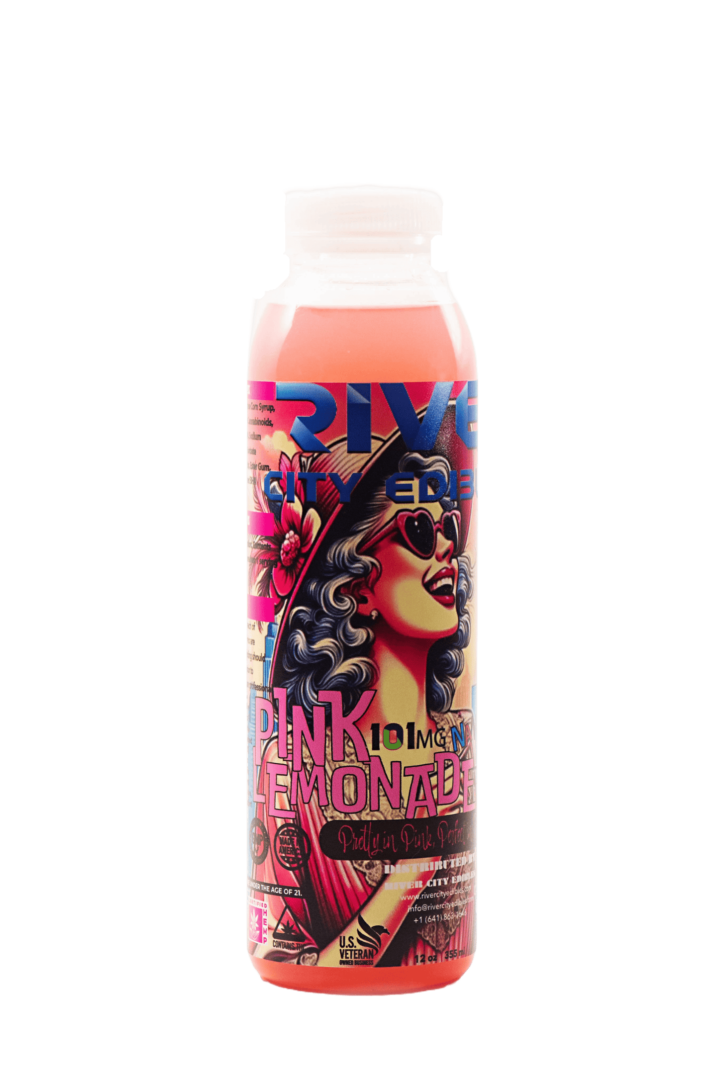 D9 Juice - 101mg Pink Lemonade 12oz - River City Edibles