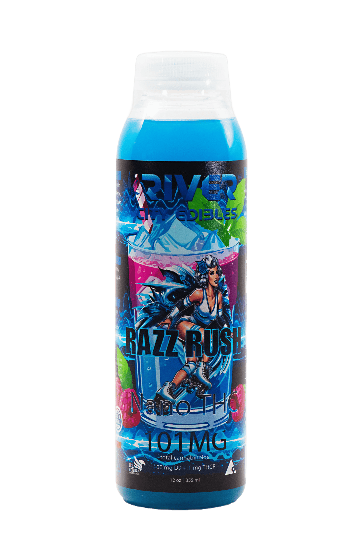 D9 Juice - 101mg Blue Razz 12oz - River City Edibles
