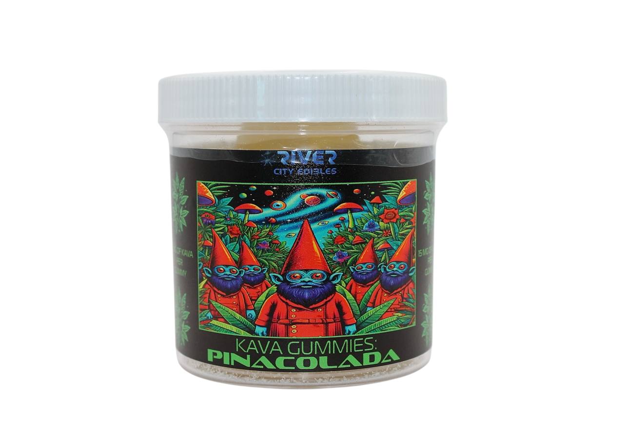 Kava Gummies – 15mg (20ct) | Pina Colada Flavor for Relaxation - River City Edibles