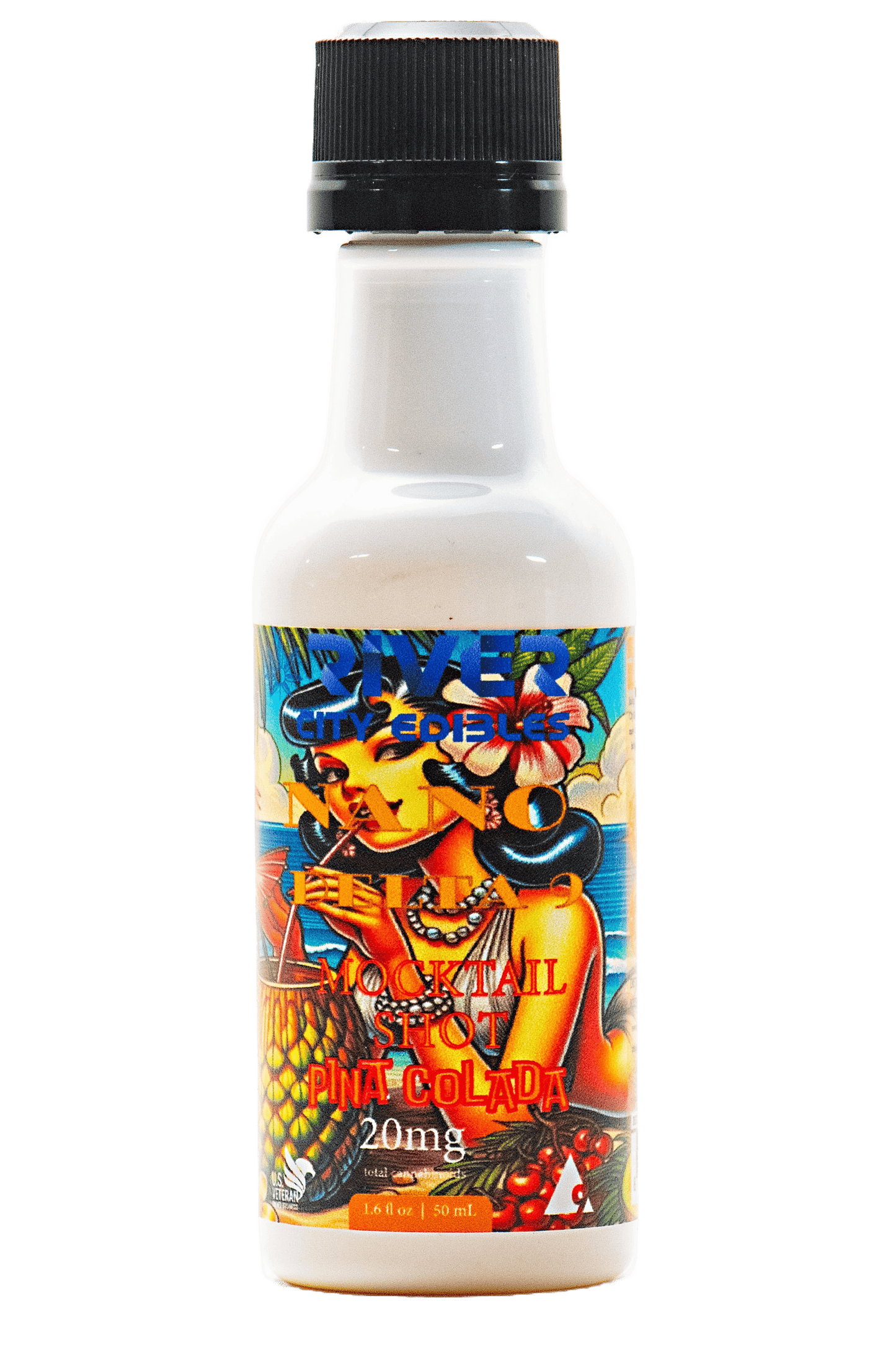 D9 THC 20mg Shots - Piña Colada - River City Edibles