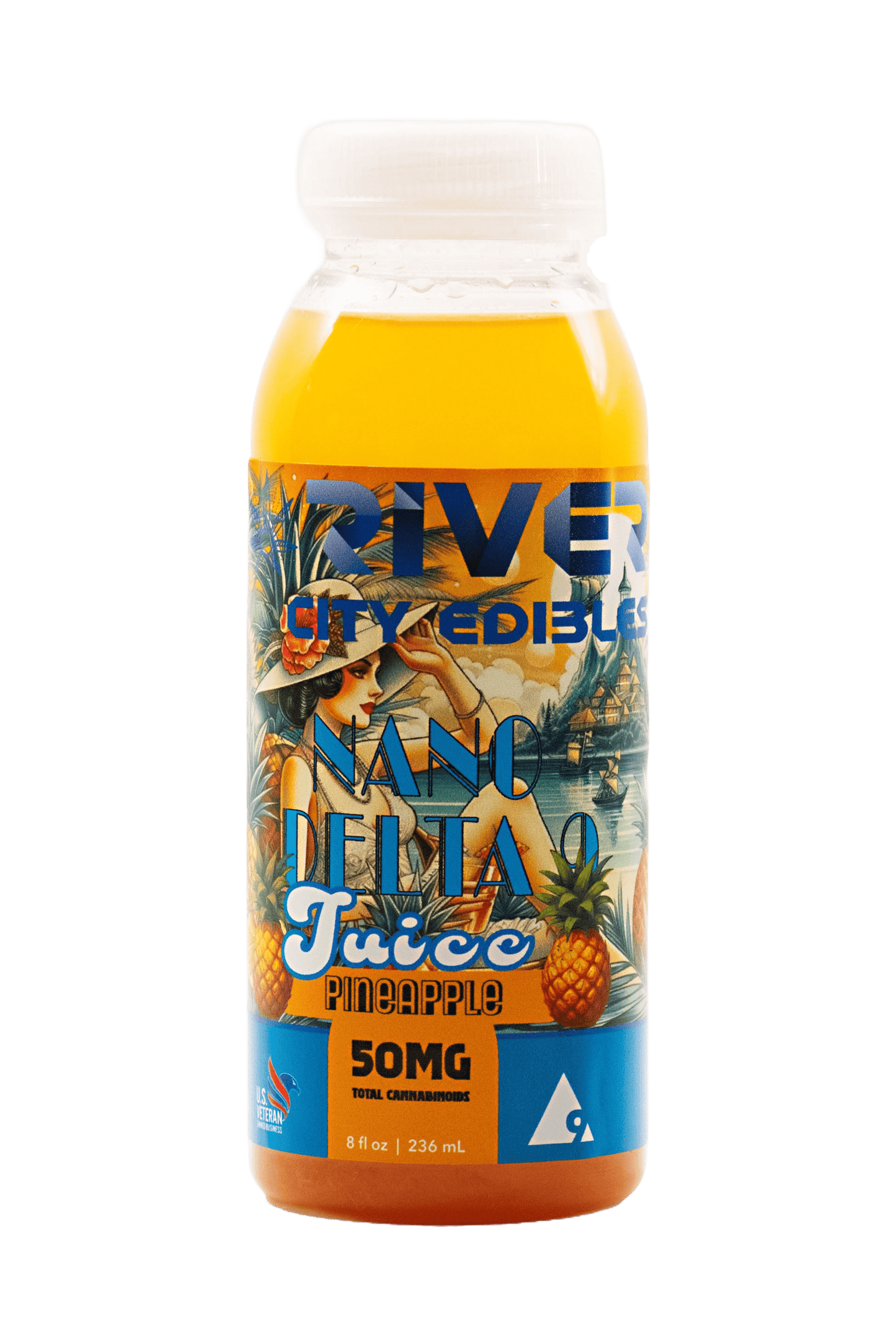 D9 Juice - 50mg - 8oz Pineapple - River City Edibles