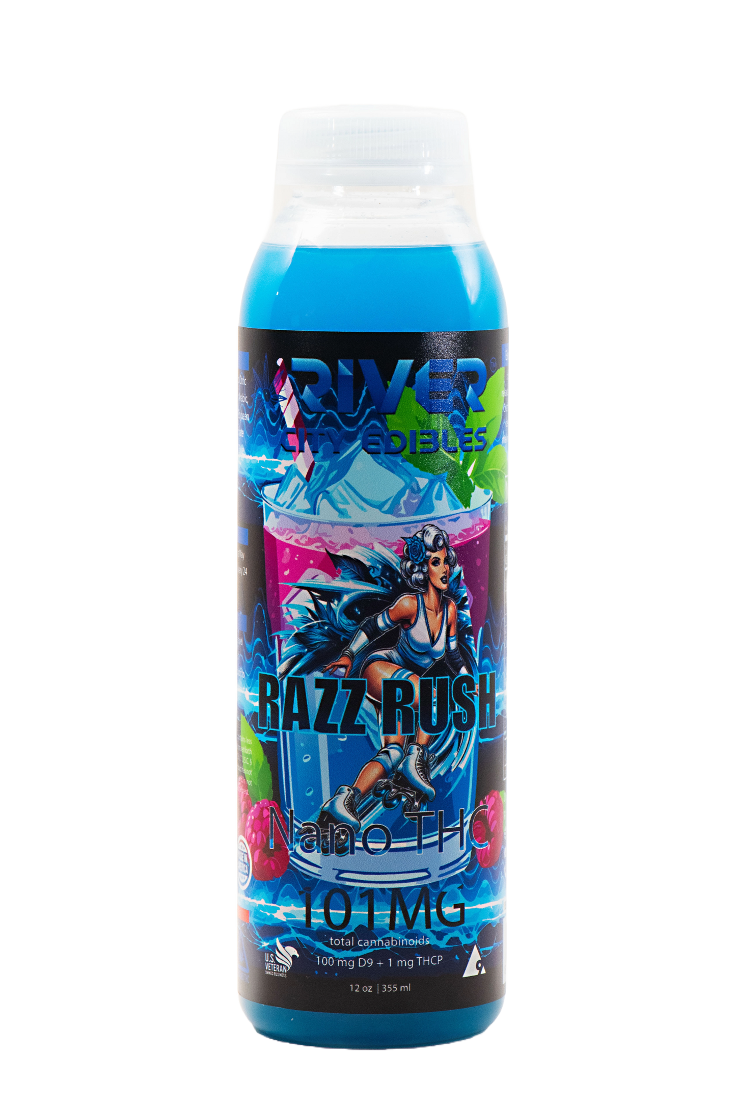 D9 Juice - 101mg Blue Razz 12oz - River City Edibles